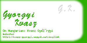 gyorgyi kvasz business card